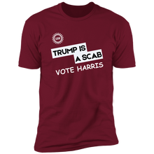 Load image into Gallery viewer, Premium Short Sleeve Tee - Vote Harris - Trump Is A Scab
