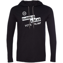 Load image into Gallery viewer, Gildan T-Shirt Hoodie - Premium Short Sleeve Tee - Vote TRUMP - Harris Is A Scab
