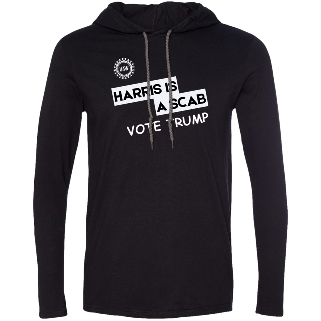 Gildan T-Shirt Hoodie - Premium Short Sleeve Tee - Vote TRUMP - Harris Is A Scab