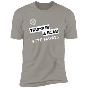 Premium Short Sleeve Tee - Vote Harris - Trump Is A Scab