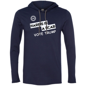 Gildan T-Shirt Hoodie - Premium Short Sleeve Tee - Vote TRUMP - Harris Is A Scab